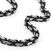Impressive Mechanic Style Stainless Steel Men's Necklace Silver Black Chain for Men (18, 21, 23 Inches)