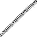 Elegant Silver Tone Link 316L Stainless Steel Bracelet for Men