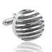 Powerful 316L Stainless Steel Silver Half-Sphere Mens Cufflinks Cuff Links
