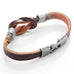 Leather Nautical Knot Bracelet for Him & Her 8 inch (Secure New Clasp)