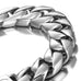 Powerful Stainless Steel Men's Bracelet Silver 8.4 Inch