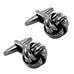 Classic Knot Cuff Links in Dark Toned Stainless Steel Cufflinks