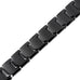 Elegant Men's Black Solid Tungsten Link Bracelet with Magnet