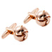 Powerful 316L Stainless Steel Knot Mens Cufflinks in Bronze