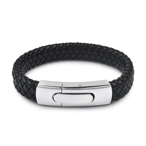 Titanium Clip Braided Bracelet