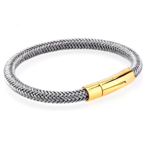 Twisted Steel Rope Bracelet