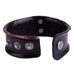 Vintage Style Men's Metal Fleur-de-lis Cuff Genuine Leather Bracelet (Brown,  Adjustable)