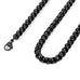 Stunning Black 316 Stainless Steel Men's Chain Necklace Versatile Wear Possibilities (18, 21, 23 inches)