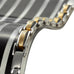 Industrial Greek Pattern 316L Stainless Steel Link Cuff Bracelet for Men (Gold,  Silver)
