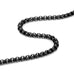 Stunning Black 316 Stainless Steel Men's Chain Necklace Versatile Wear Possibilities (18, 21, 23 inches)