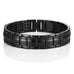 Men's Black Link Bangle Titanium Bracelet 8.66 inch Matches any Attire Perfect for a Gift