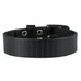 Men's Genuine Leather Cuff Bangle Bracelet Perfect Statement Piece (Black,  Silver,  6.3-8.25 inches)