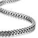 Stunning Mechanic Style Stainless Steel Silver Men's Necklace Link Chain (19, 21, 23 Inches)