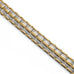Men's Titanium Bracelet 8.66 inch Durable & Comfortable (Gold & Silver Tone)