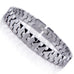 Unique Solid Tungsten Puzzle Pieces Style Mens Link Bracelet (Silver,  10mm)