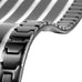Elegant Men's Black Solid Tungsten Link Bracelet with Magnet