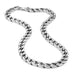 Men's Powerful Stainless Steel Chain Necklace Ultra Thick Wide (Silver, 11 mm width,  18, 21, 23 Inches)