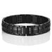Men's Black Link Bangle Titanium Bracelet 8.66 inch Matches any Attire Perfect for a Gift