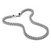 Stunning Thick 8 mm Stainless Steel Men's Necklace Chain (Silver)