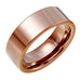 Plain Solid Tungsten Metal Bronze Engagement Wedding 8 mm Ring Band for Men