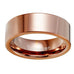 Plain Solid Tungsten Metal Bronze Engagement Wedding 8 mm Ring Band for Men