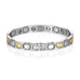 Elegant Men's Titanium Magnet Link Bracelet 8.5 inch (Silver,  Gold)