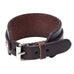 Stunning Adjustable Dark Brown Cuff Leather Bracelet for Men (Metal Buckle Clasp)