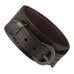 Brown Genuine Leather Cuff Bangle Men's Bracelet (adjustable 7.1 to 9.05 inches)