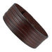 Brown Genuine Leather Men's Cuff Bracelet Durable & Classic (adjustable 8.25 inches)