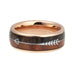 Two-Tone Rose Gold Wood Ring