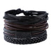 Leather Bracelet Set