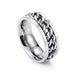 Chain Ring Silver Stainless Steel