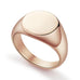 Rose Gold Polished Pinky Signet Ring