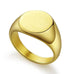 Gold Polished Pinky Signet Ring
