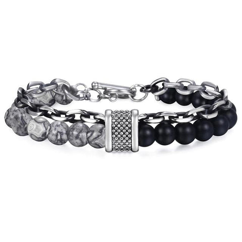 Beaded Chain Bracelet - 6 Colors