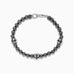 Effy Men's Sterling Silver Beaded Hematite Anchor Bracelet, 71.43 TCW