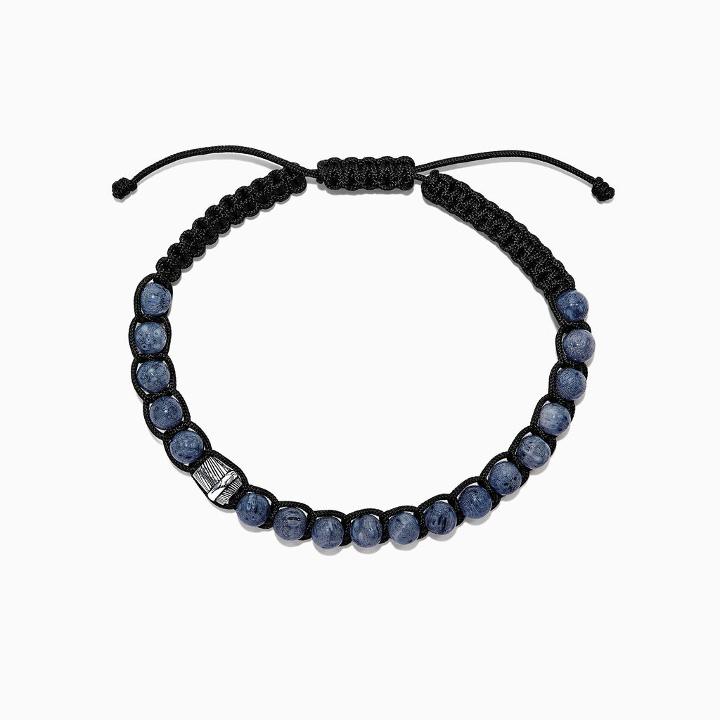Effy Men's Sterling Silver Coral String Bracelet