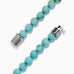 Effy Men's Sterling Silver Beaded Turquoise Wave Bracelet, 24.00 TCW
