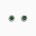 Effy Brasilica 14K White Gold Emerald and Diamond Stud Earrings, 0.82 TCW