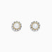 Effy 925 Sterling Silver & 18K Yellow Gold Cultured Fresh Water Pearl Stud Earrings