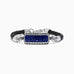 Effy Men's Sterling Silver Lapis Lazuli Woven Leather Bracelet, 7.00 TCW