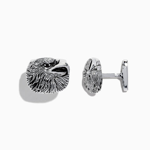 Effy Men's Sterling Silver Eagle Head Cuff Links