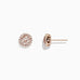 Effy Blush 14K Rose Gold Morganite and Diamond Stud Earrings, 1.82