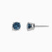 Effy 14K White Gold Blue Diamond Solitaire Stud Earrings, 0.98 TCW
