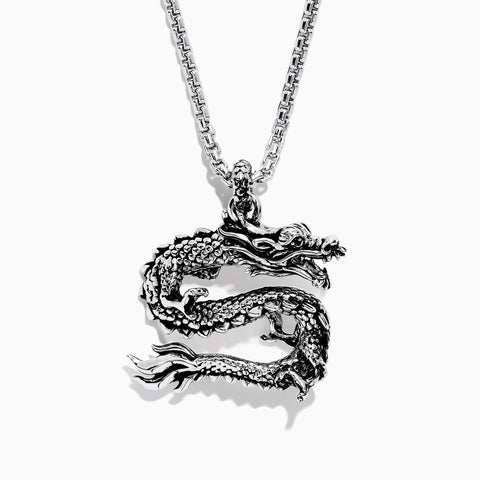 Effy Men's Sterling Silver Dragon Pendant