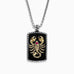 Effy Men's Silver & 14K Gold Plating Onyx & Ruby Scorpion Pendant, 16.50 TW