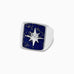 Effy Men's Sterling Silver Lapis Lazuli Star Ring, 9.00 TCW