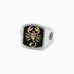 Effy Men's Silver & 14K Gold Plating Onyx and Ruby Scorpion Ring, 5.00 TCW