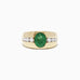 Effy Men's 14K Yellow Gold Emerald and Diamond Ring, 3.16 TCW
