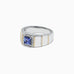 Effy Men's Sterling Silver & 14K Yellow Gold Tanzanite and Diamond Ring, 1.18 TCW